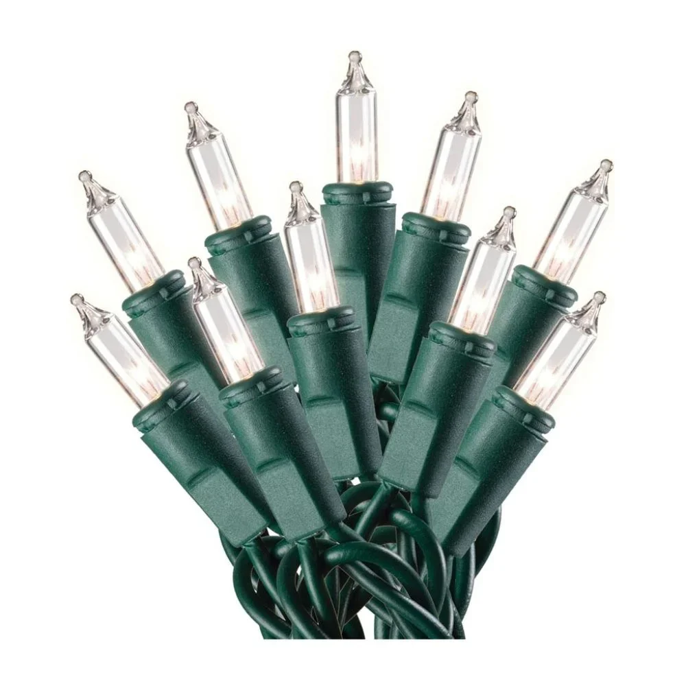 Sylvania 100 Clear Mini Christmas String Lights NWT